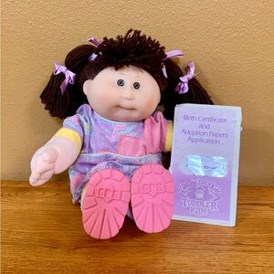 Cabbage Patch Kids Toddler Doll with Pink and Purple Outfit